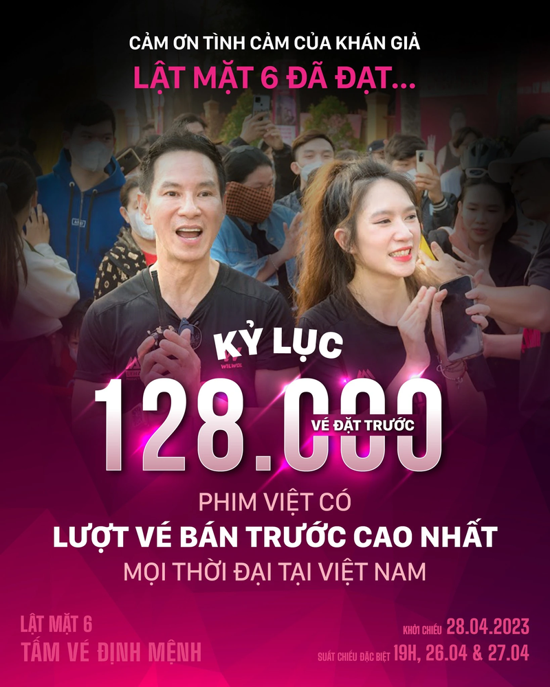 Lật Mặt 6 nhận được sự yêu mến nồng nhiệt từ khán giả