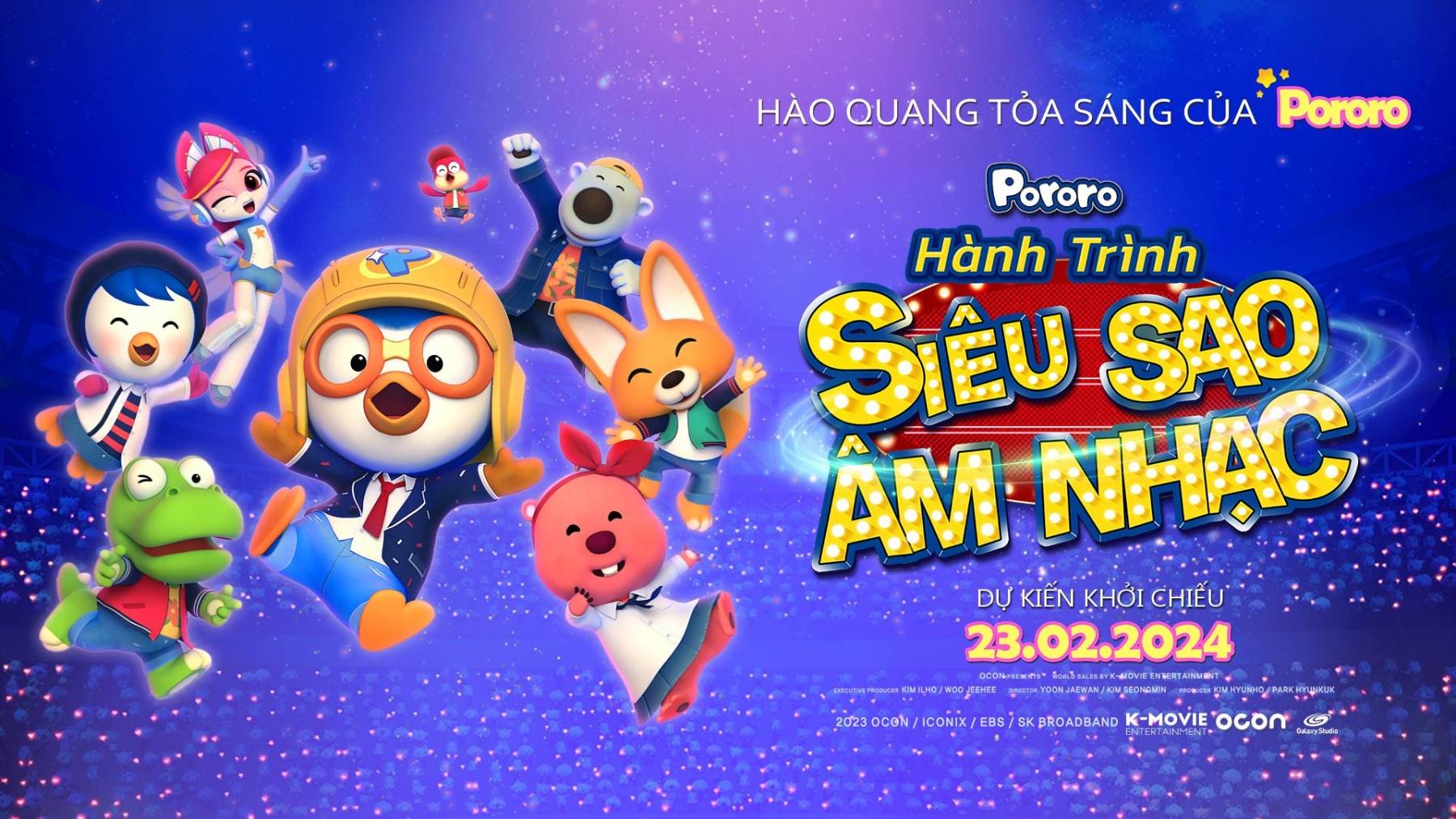 Poporo Hành Trình Siêu Sao Âm Nhạc là bộ phim hoạt hình được ra mắt trong tháng 2 này